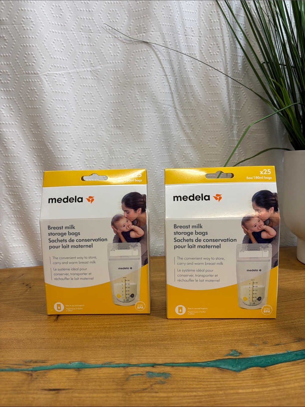 Lot of 2 medela breast milk storage bags